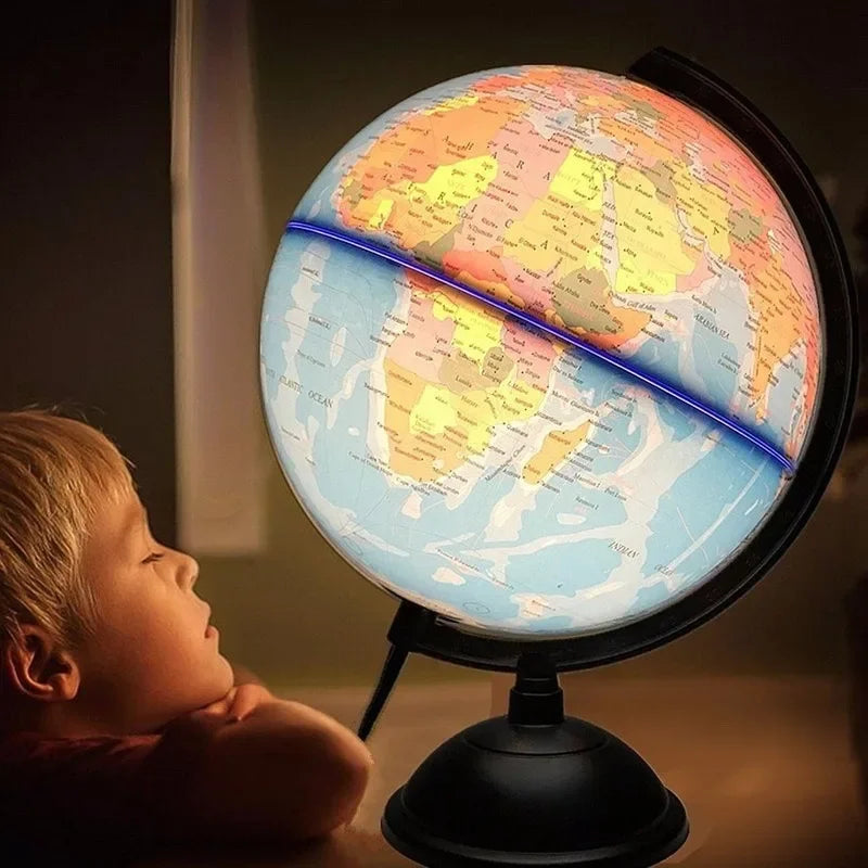 globe terrestre lumineux éducatif pour apprendre aux enfants