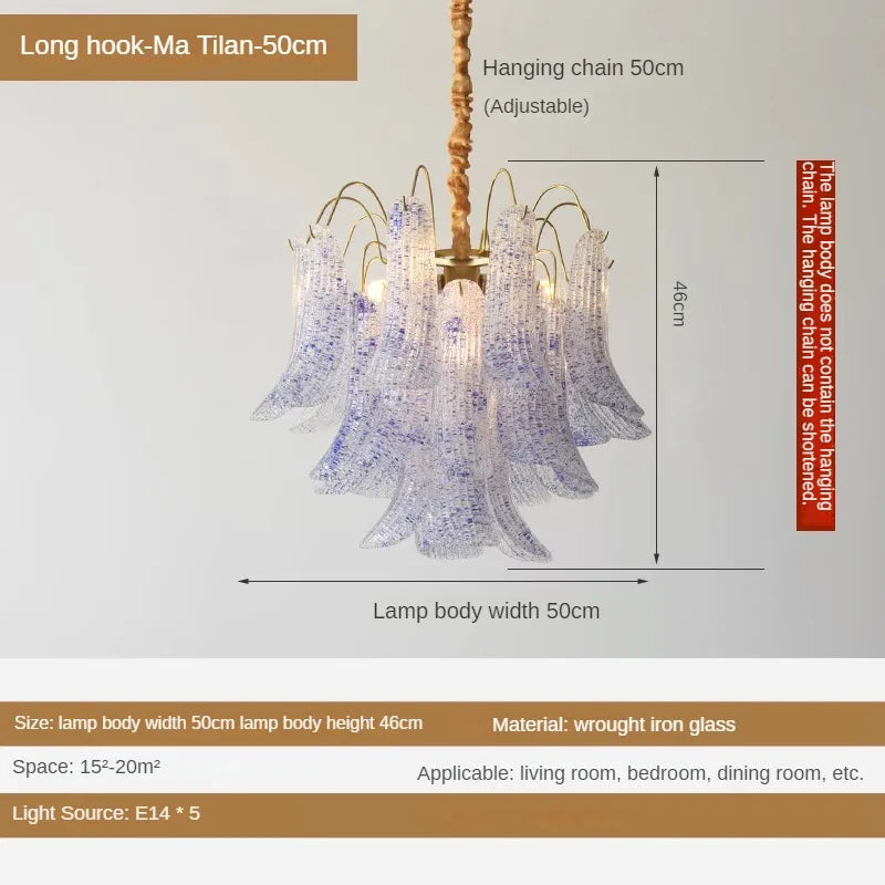 lustre en cristal de luxe rétro pour intérieur élégant