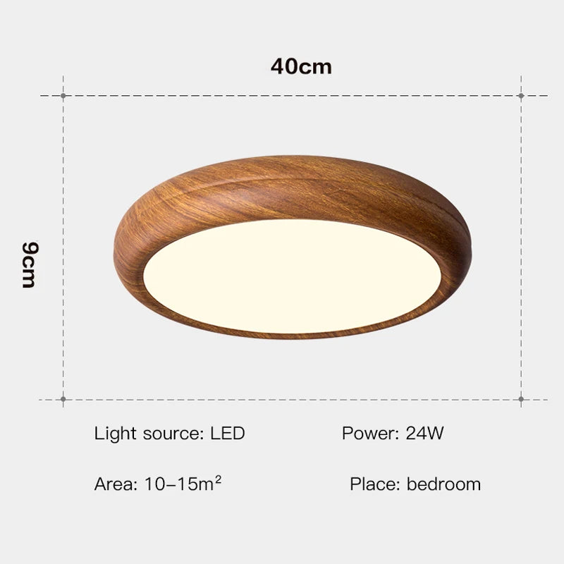 plafonnier moderne en bois imitation pour intérieur lumineux