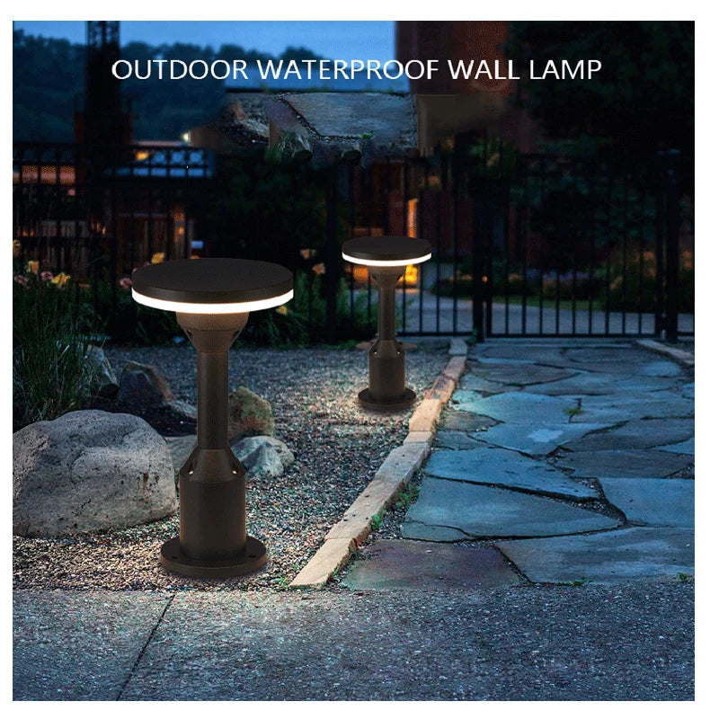 2022 customization column light waterproof lawn lamp courtyard outdoor floor landscape lamp LED Pillar lamp