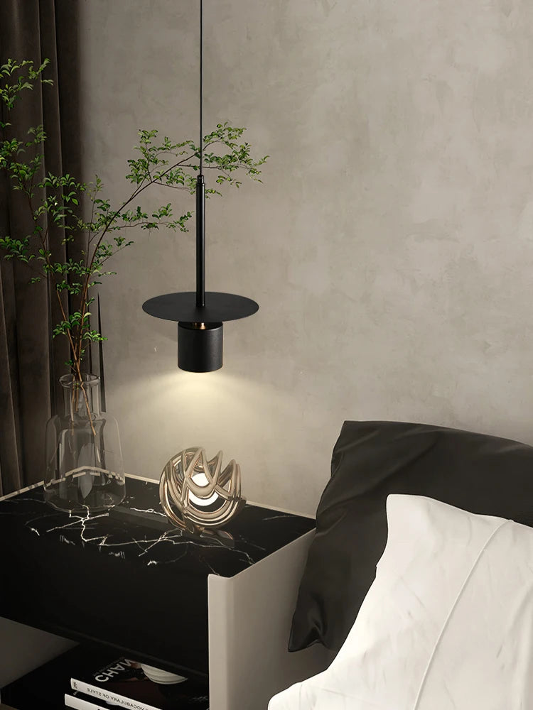 lustre moderne en fer noir pour décoration intérieure élégante