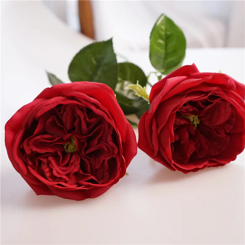 fleurs artificielles rose real touch pour décoration et cadeau