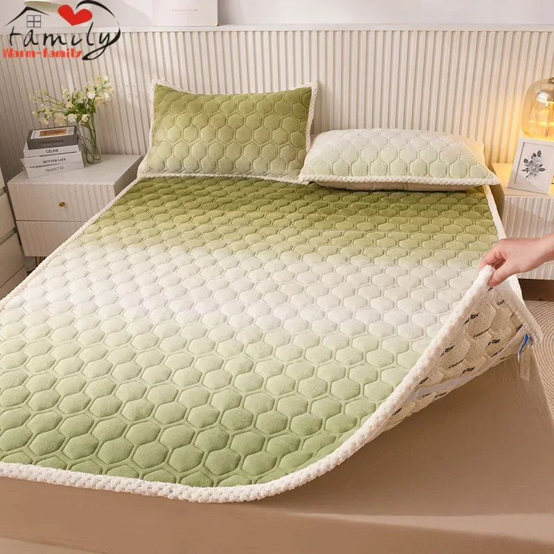 surmatelas doux pour étudiants en peluche pour lit simple ou double