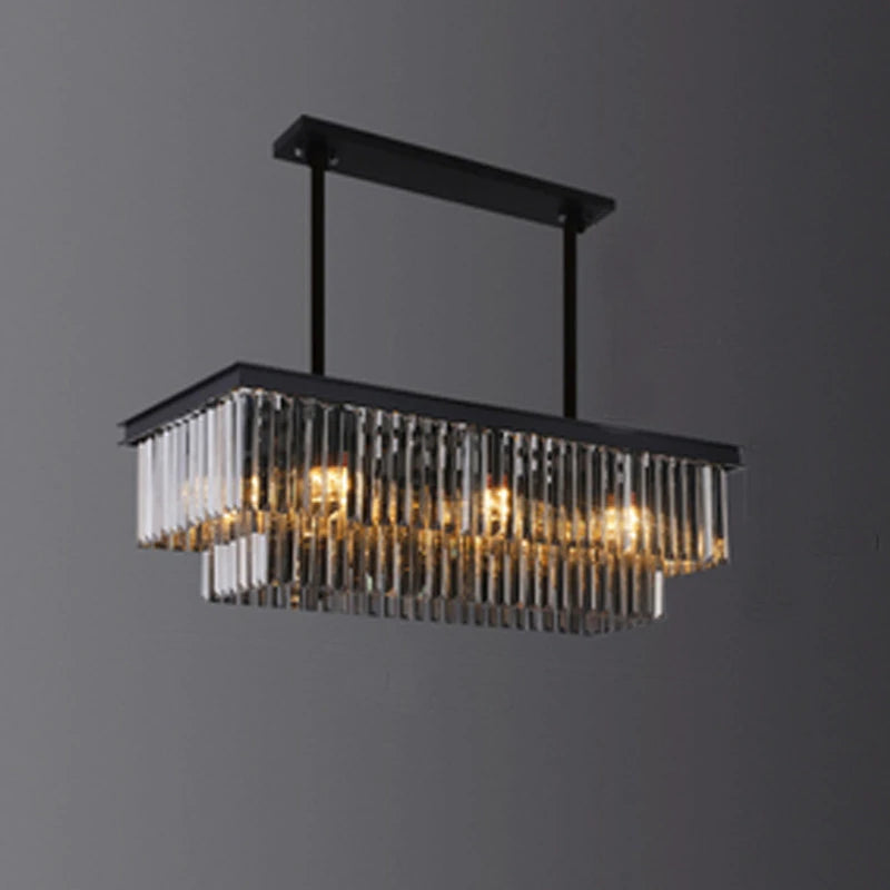 lustre moderne en cristal pour un éclairage élégant intérieur