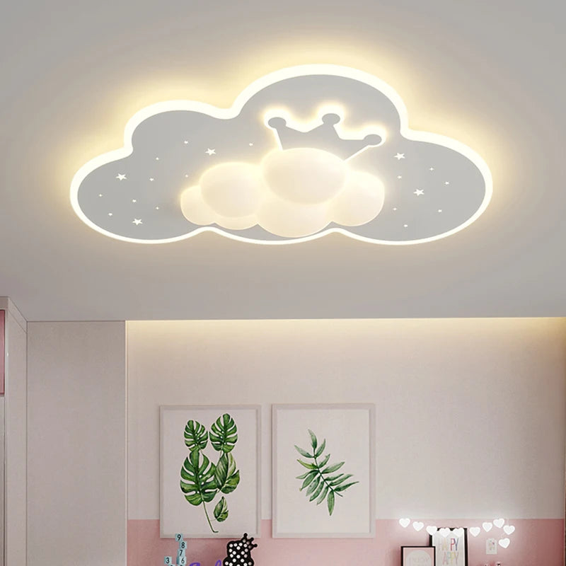 plafonnier nuage romantique pour chambre d'enfant ou bébé