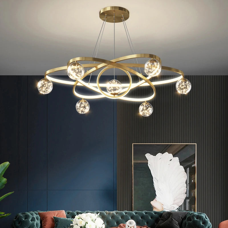 lustre moderne nordique design éclairage intérieur élégant