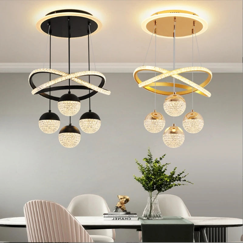 suspension moderne lumineuse pour restaurant bar ou appartement