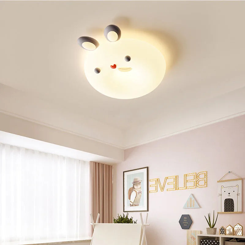 plafonnier led chat mignon pour chambre d'enfant prince et princesse