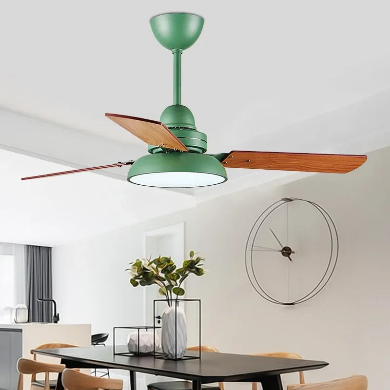 plafonnier moderne ventilateur de plafond avec télécommande et éclairage intégré