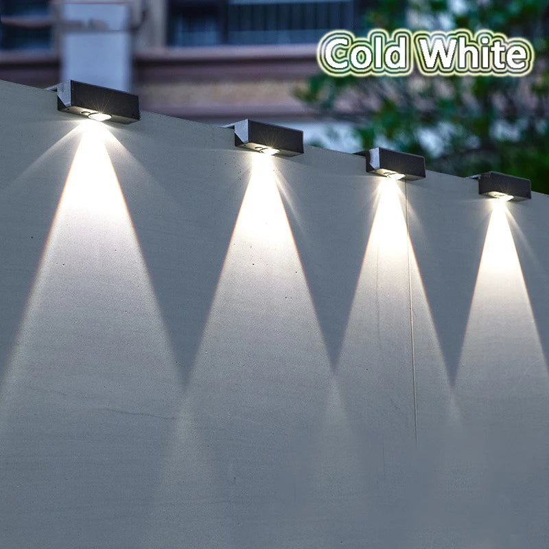 applique murale solaire led étanche pour extérieur jardin balcon patio