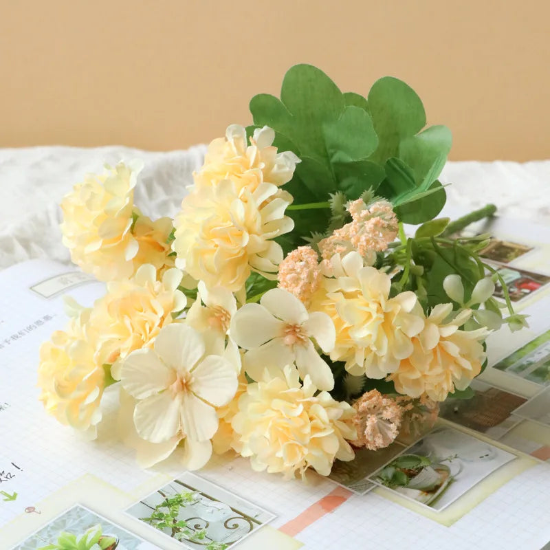 fleurs artificielles en soie pour mariage et décoration de jardin