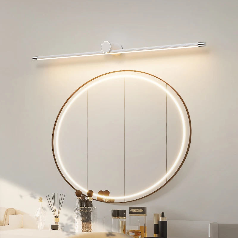 miroir moderne avec lumières led pour maquillage et décoration intérieure