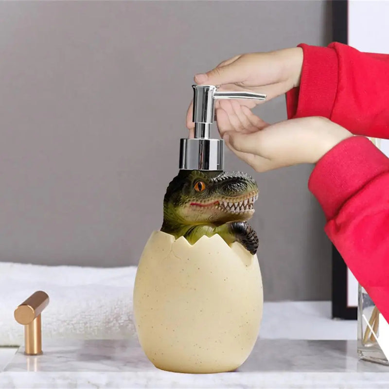 distributeur de savon dinosaure rechargeable mignon écologique