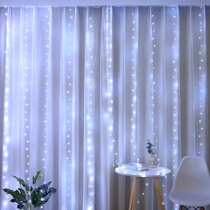 guirlande lumineuse led pour noël et décoration festive