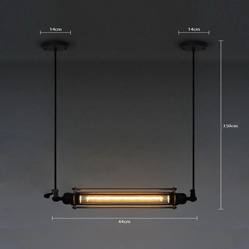 lampe suspendue industrielle rétro pour loft café restaurant avec luminaires réglables