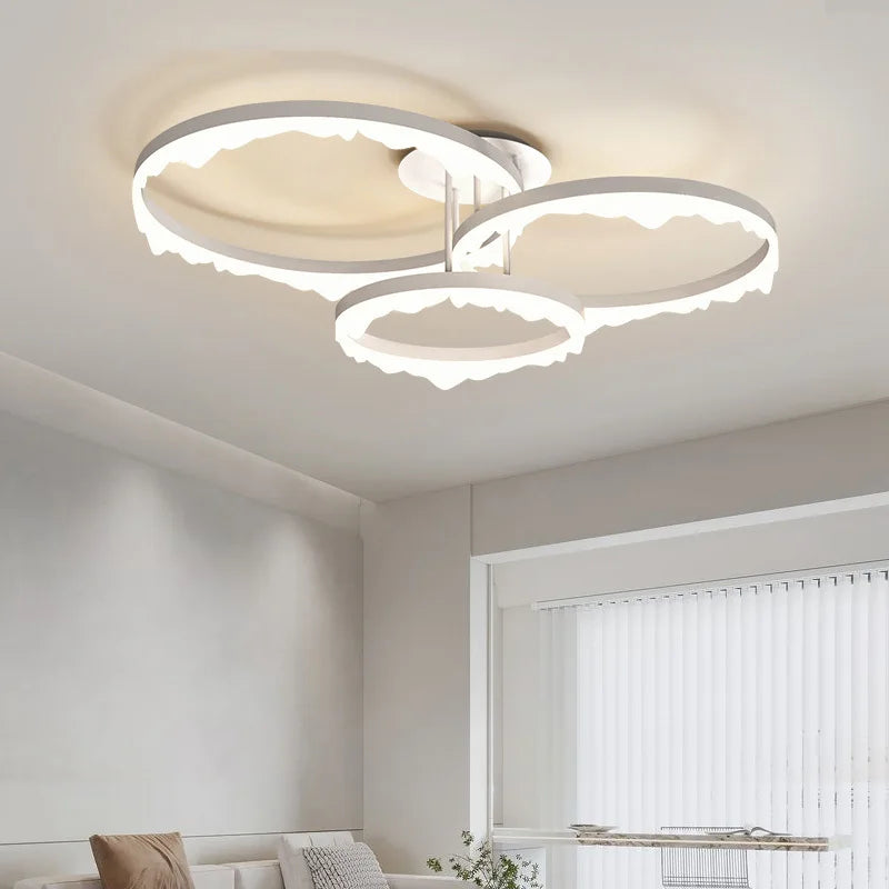 lustre led moderne minimaliste éclairage intérieur design élégant