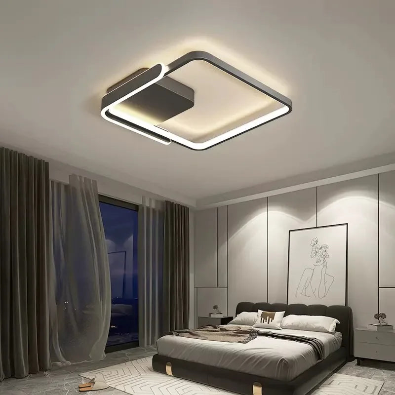 plafonnier led moderne à intensité variable pour intérieur minimaliste