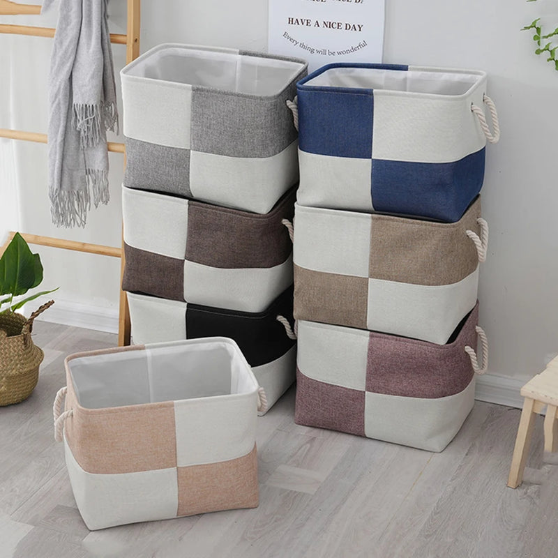 panier de rangement pliable pour linge et jouets