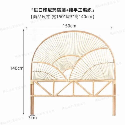 coussin en rotin pour lit et petit déjeuner style japonais