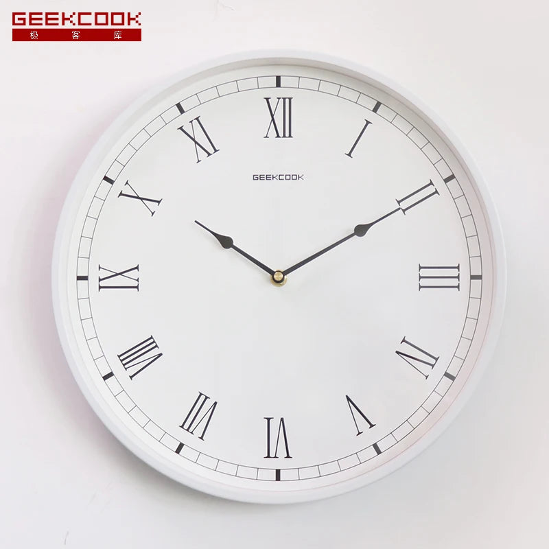 horloge murale de luxe moderne silencieuse pour intérieur