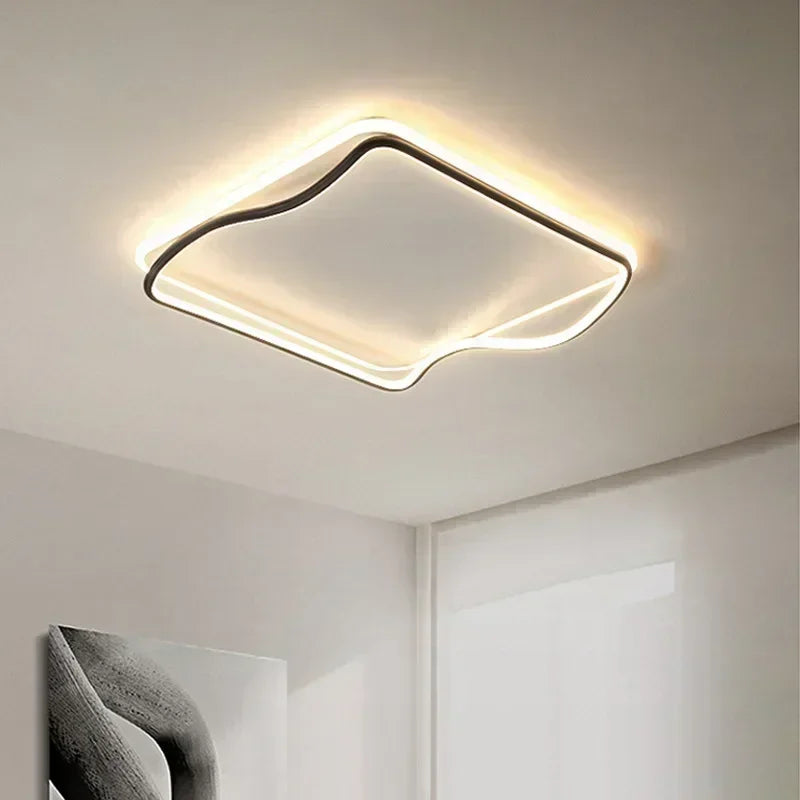 lustre moderne à leds pour décoration intérieure élégante