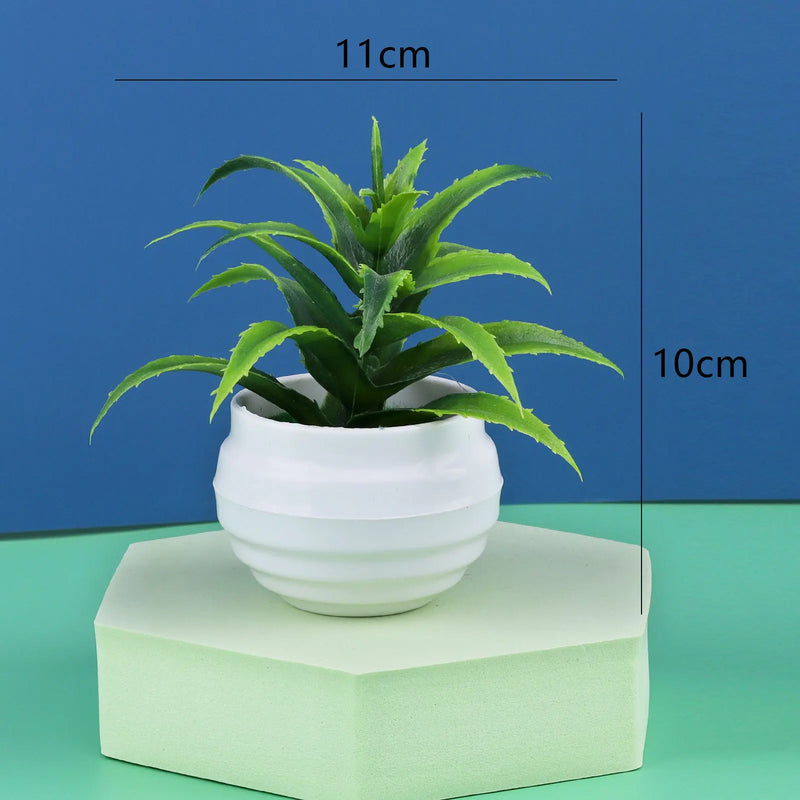 plante artificielle en pot pour décoration de bureau et jardin