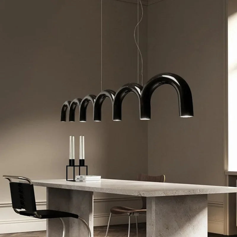 lustre led minimaliste moderne pour tables alimentaires design luminaire