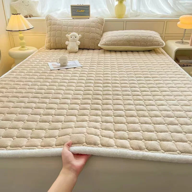 surmatelas en velours chaud pour un confort hivernal