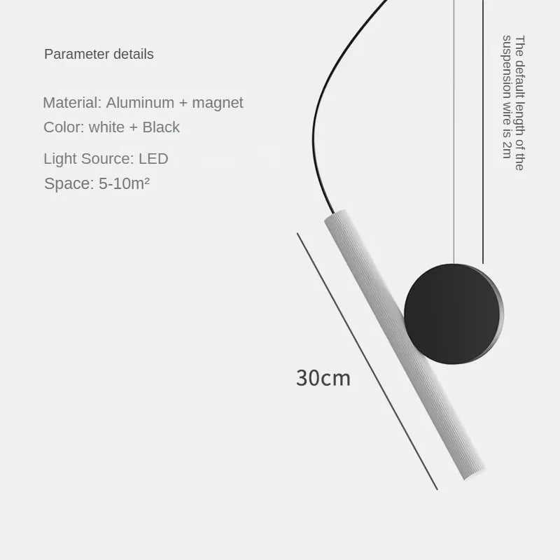 suspension à led design créatif et angle réglable