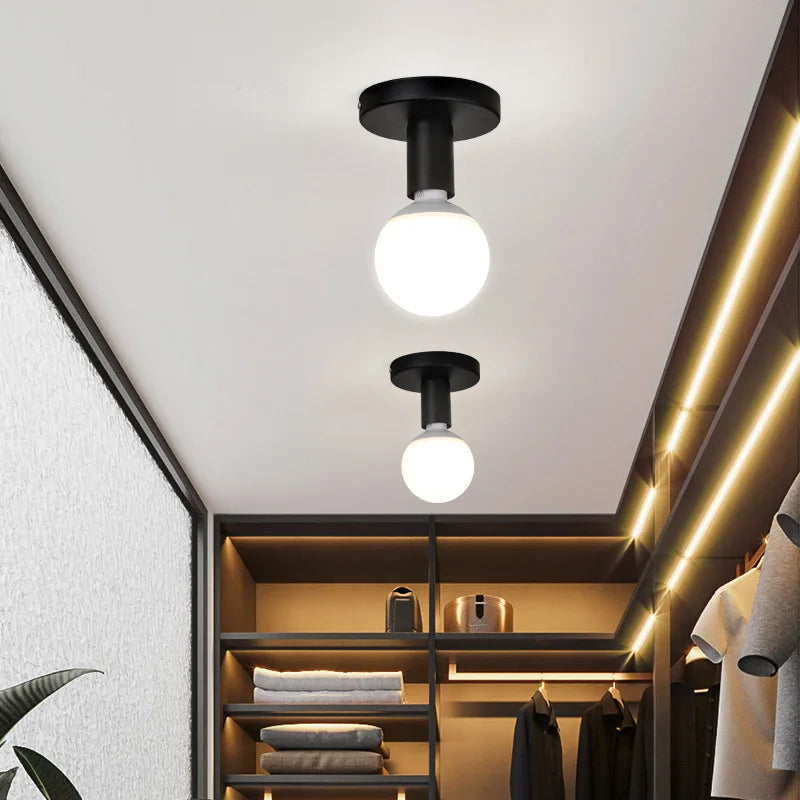 plafonnier led moderne style industriel rétro pour décoration intérieure