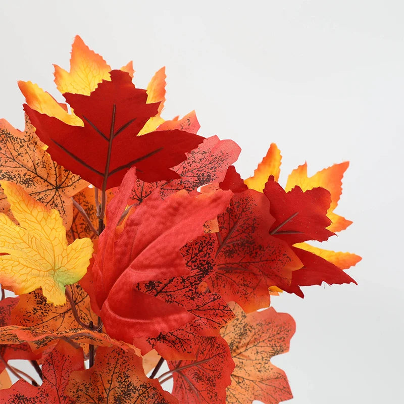 feuilles d'érable artificielles pour décoration automnale et Halloween