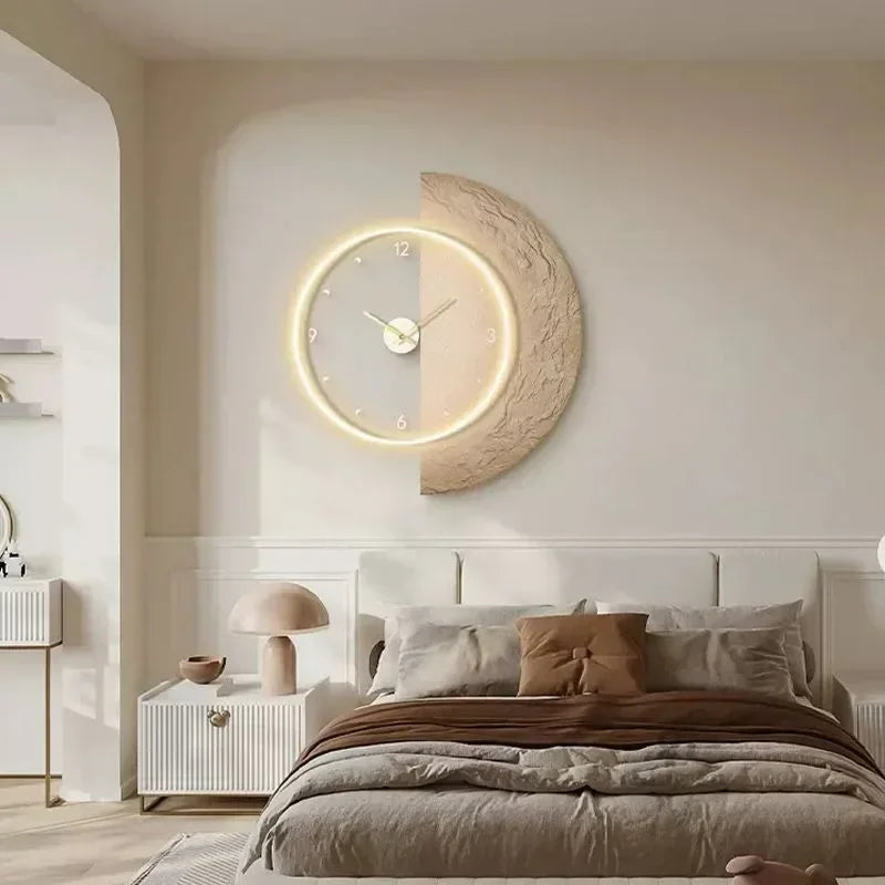 horloge murale à led design moderne pour décoration intérieure