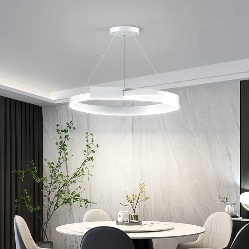 lustre minimaliste moderne led design créatif pour salon