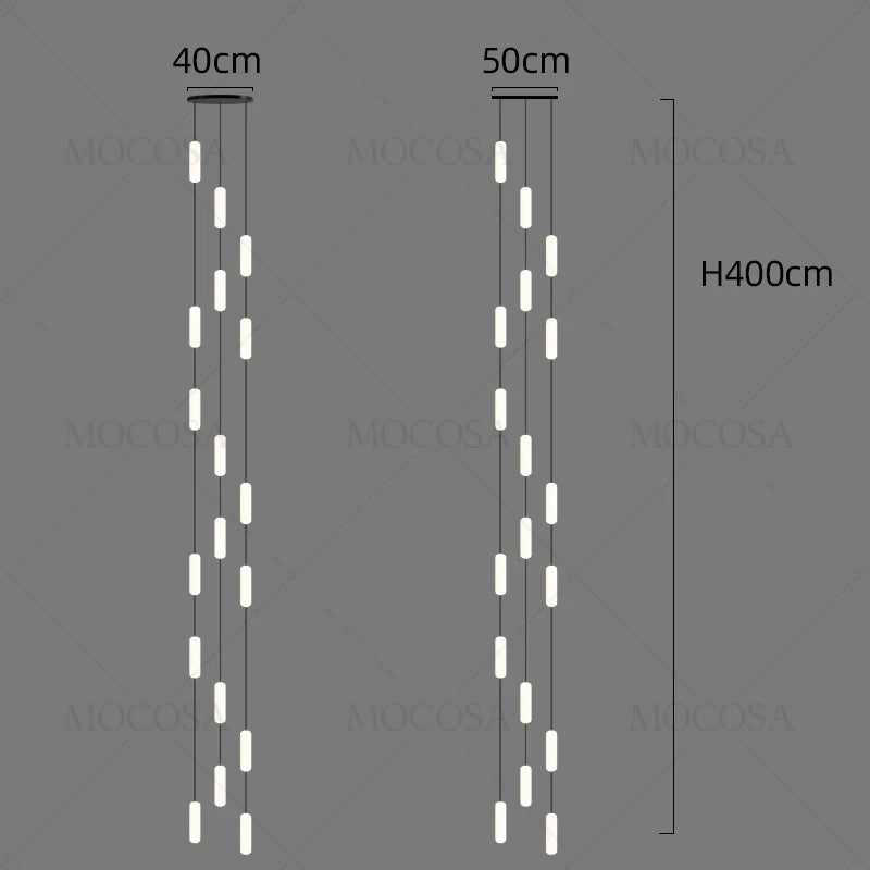 lustre à led moderne pour éclairage suspendu élégant