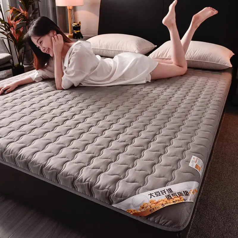 surmatelas en coton éponge pour lit king size et coussin de sol