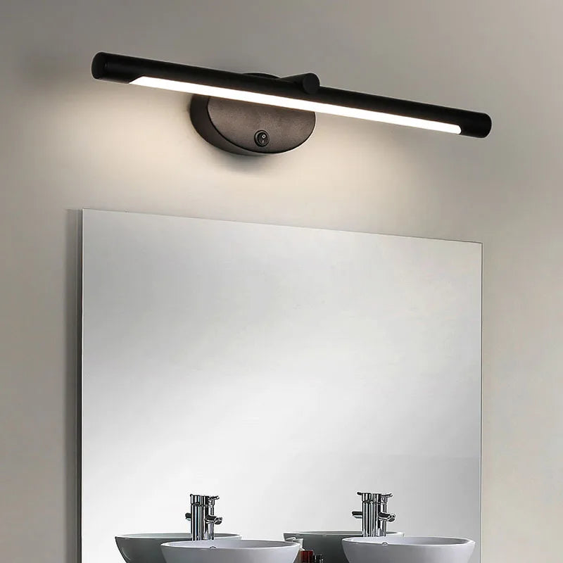 applique murale led moderne avec interrupteur tactile pour miroir