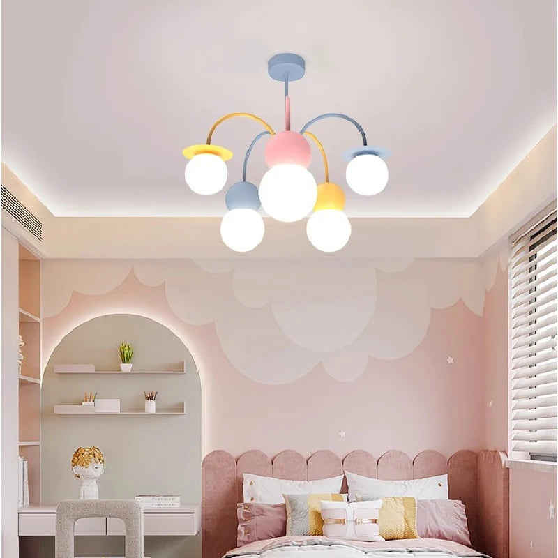 plafonnier happy planet led pour chambre d'enfant créatif et ludique