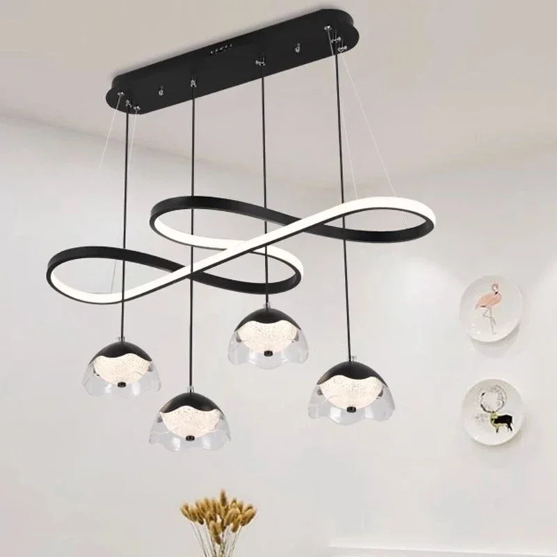 lustre led décoratif moderne pour éclairage intérieur suspendu