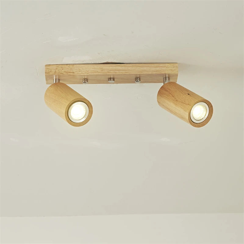 spot en bois simple led pour éclairage de magasin et salle à manger