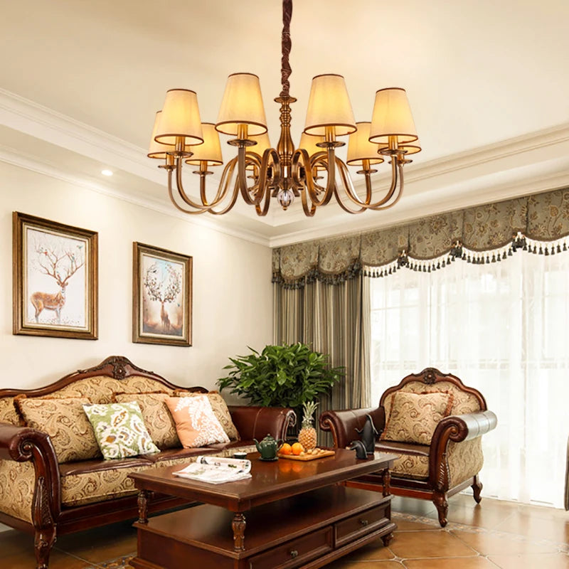 lustre de luxe classique suspension éclairage décorations luminaires de plafond