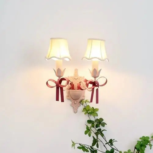 lustre mignon pour enfant style pastoral avec nœud