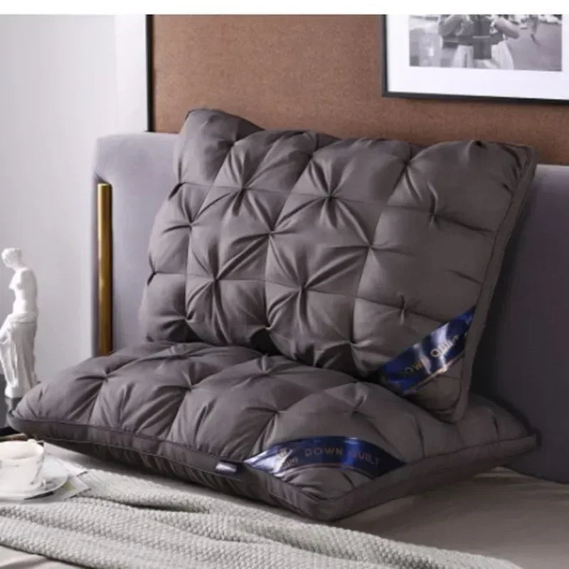 oreillers en duvet 3D doux et confortables pour un sommeil réparateur