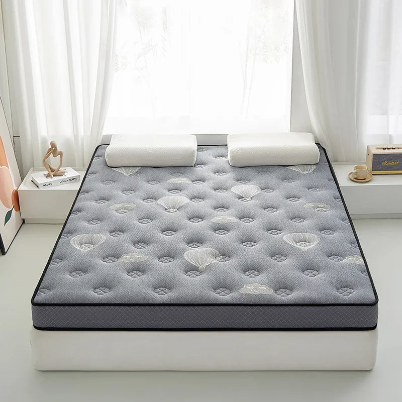 matelas en latex brodé avec mousse à mémoire et support haute densité