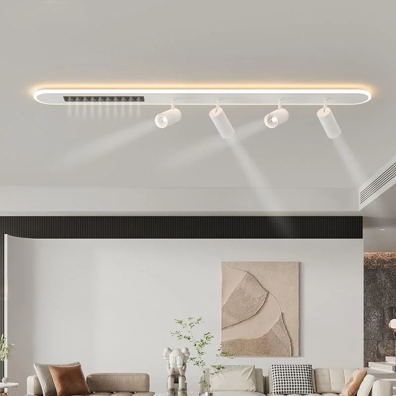 A New Type Of Nordic Long Strip Household LED Chandelier, Used For Living Rooms, Bedrooms, Halls, Balconies, Spotlights, And