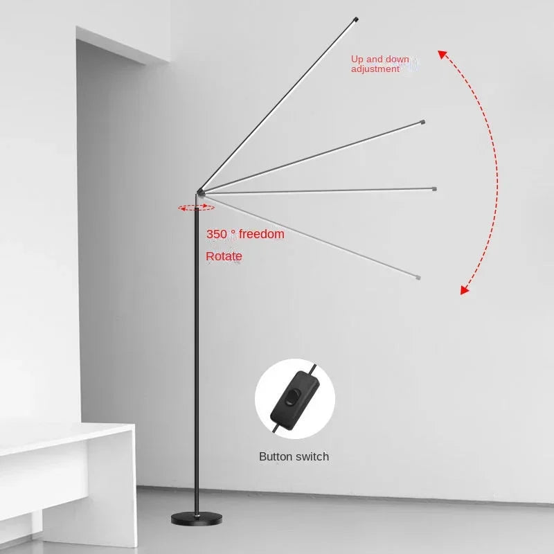 lampadaire led minimaliste super lumineux pour lecture