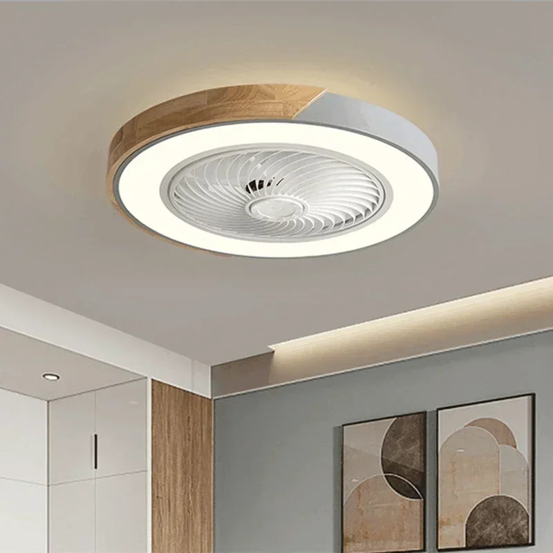 ventilateur de plafond moderne avec lumière télécommandé design élégant