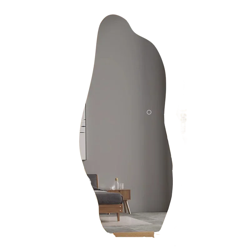 miroir lumineux décoratif style nordique irrégulier pour intérieur élégant