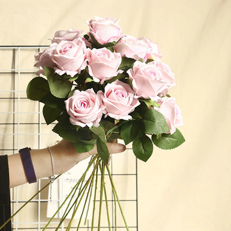 fleur artificielle en flanelle pour décoration intérieure et mariage