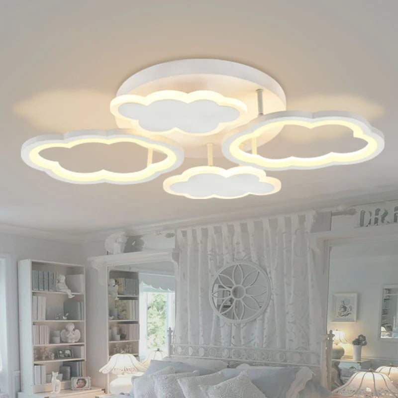 lustre moderne nuage lumière dessin animé créatif décoration éclairage intérieur