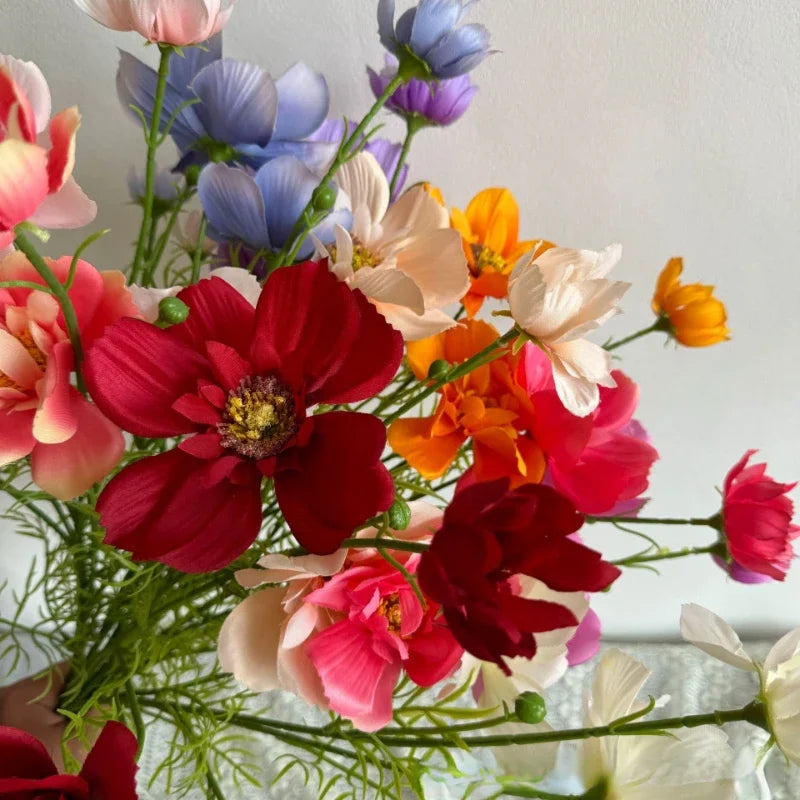 fleurs artificielles en soie pour décoration intérieure et extérieure